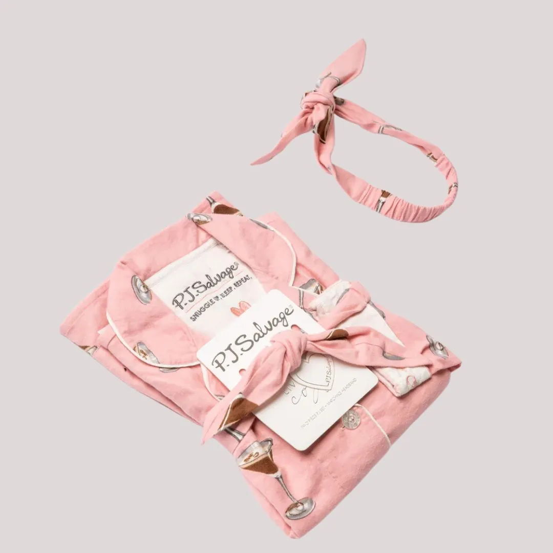 Flannel PJ Set (Vintage Pink)