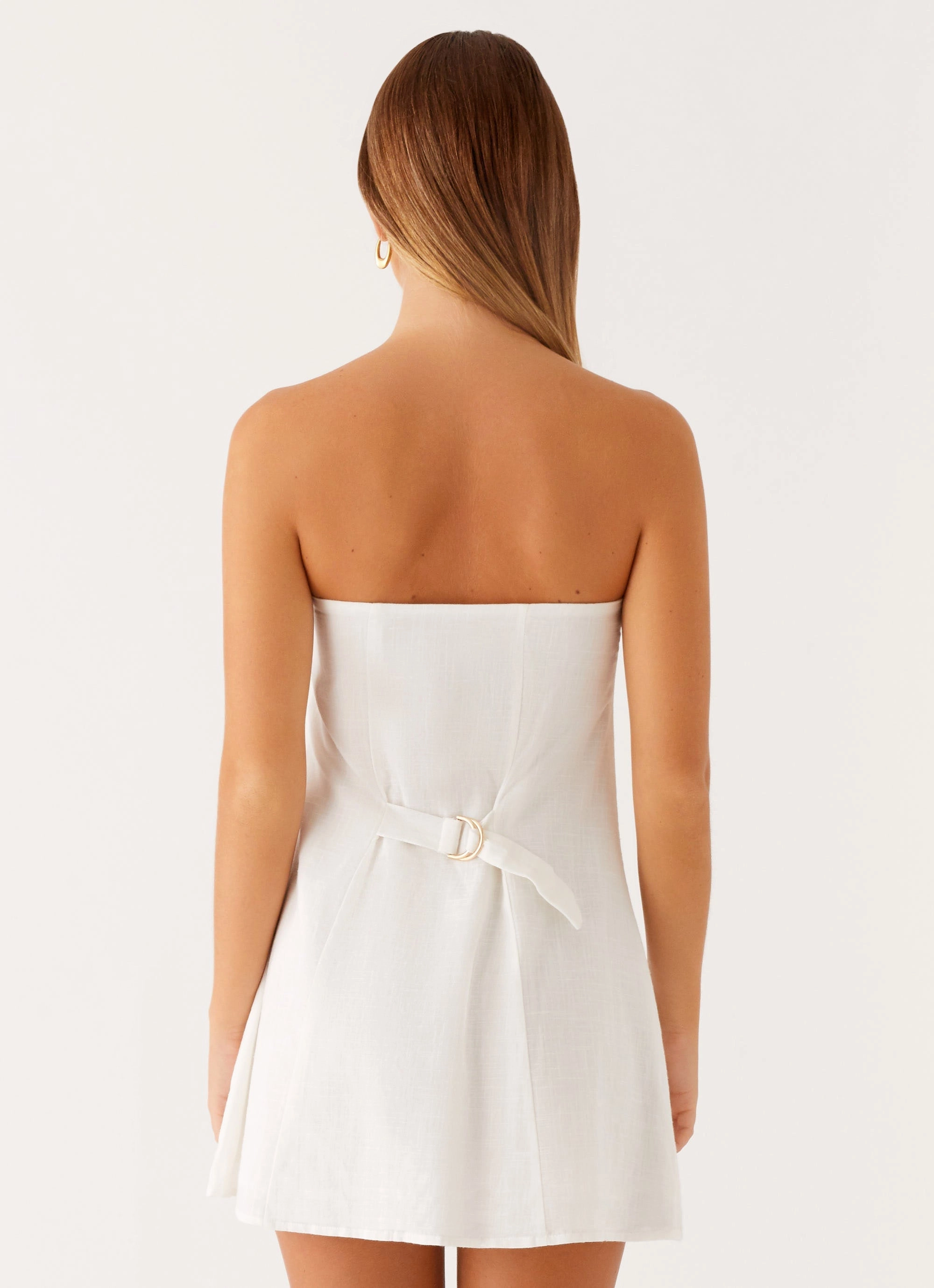 Hazel Mini Dress - White Layering-Piece
