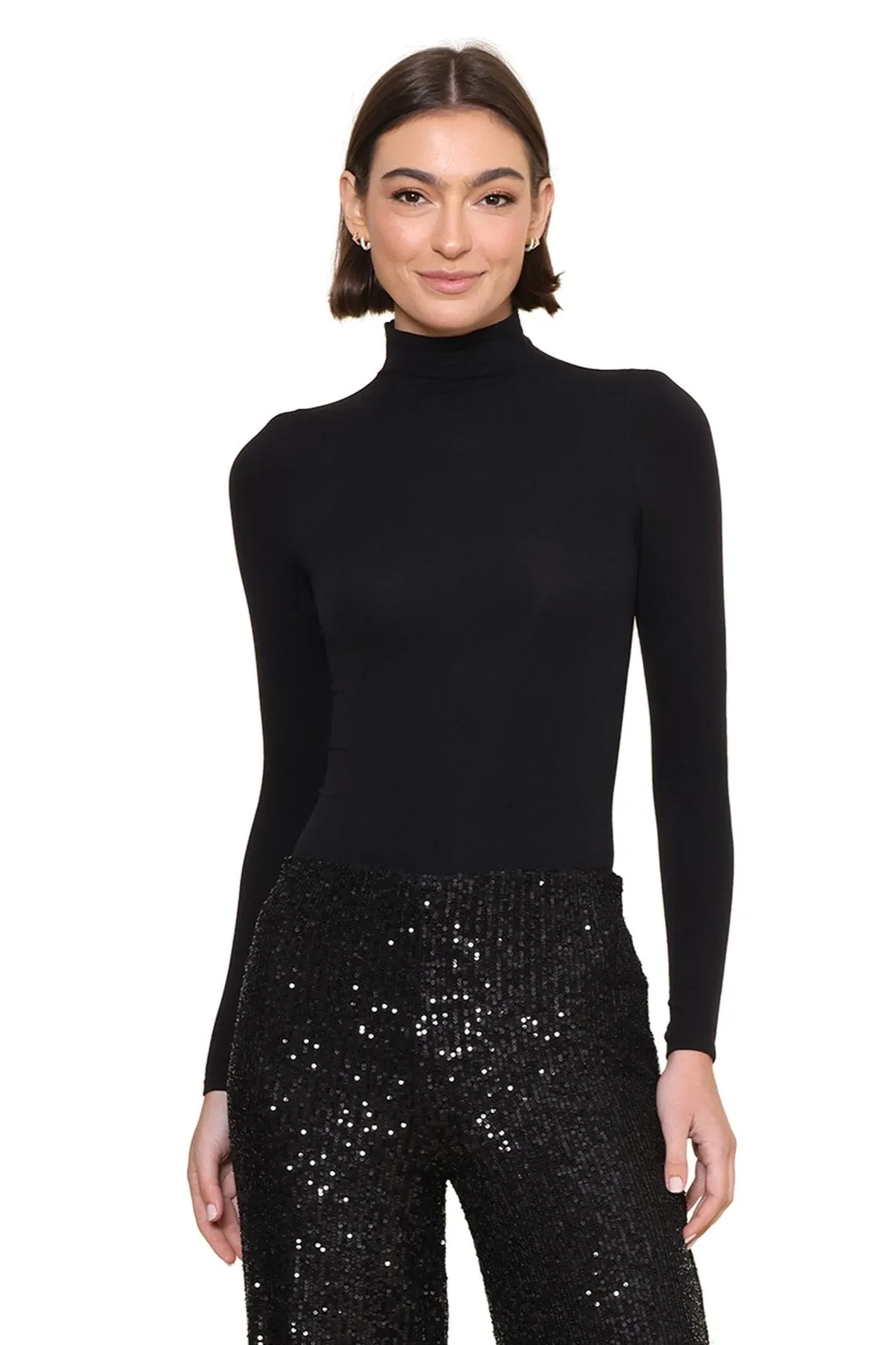 Layered Ply Construction Breathable Ventilation Ballet Long Sleeve Bodysuit