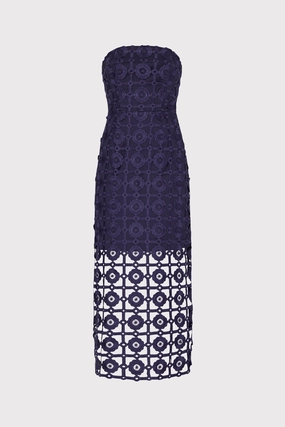 Dreamy Silhouette Summer Friendly Kait Tile Lace Dress