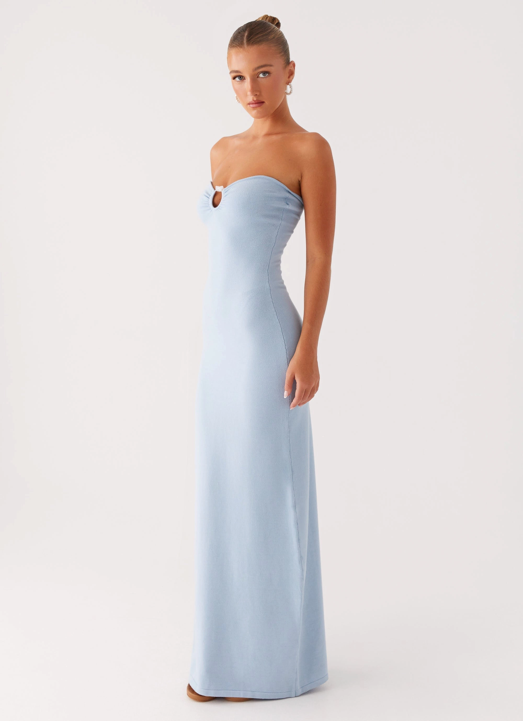 Samson Knit Maxi Dress - Blue Luxury Feel