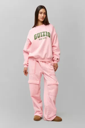 Fleece Cargo Sweatpant Flexible Gusset Layering Comfort