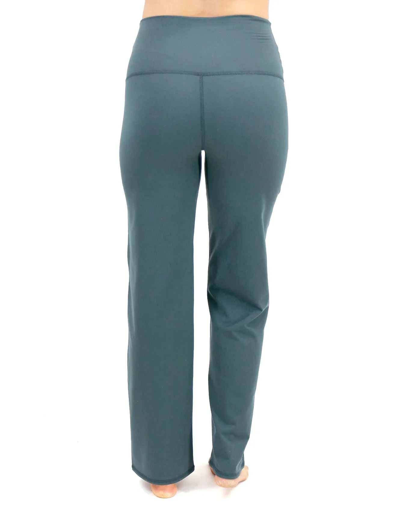 Fleece Lined Straight Leg Spruce Green Lounge Pants