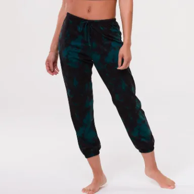 Fleece Sweatpant - Emerald Tie Dye