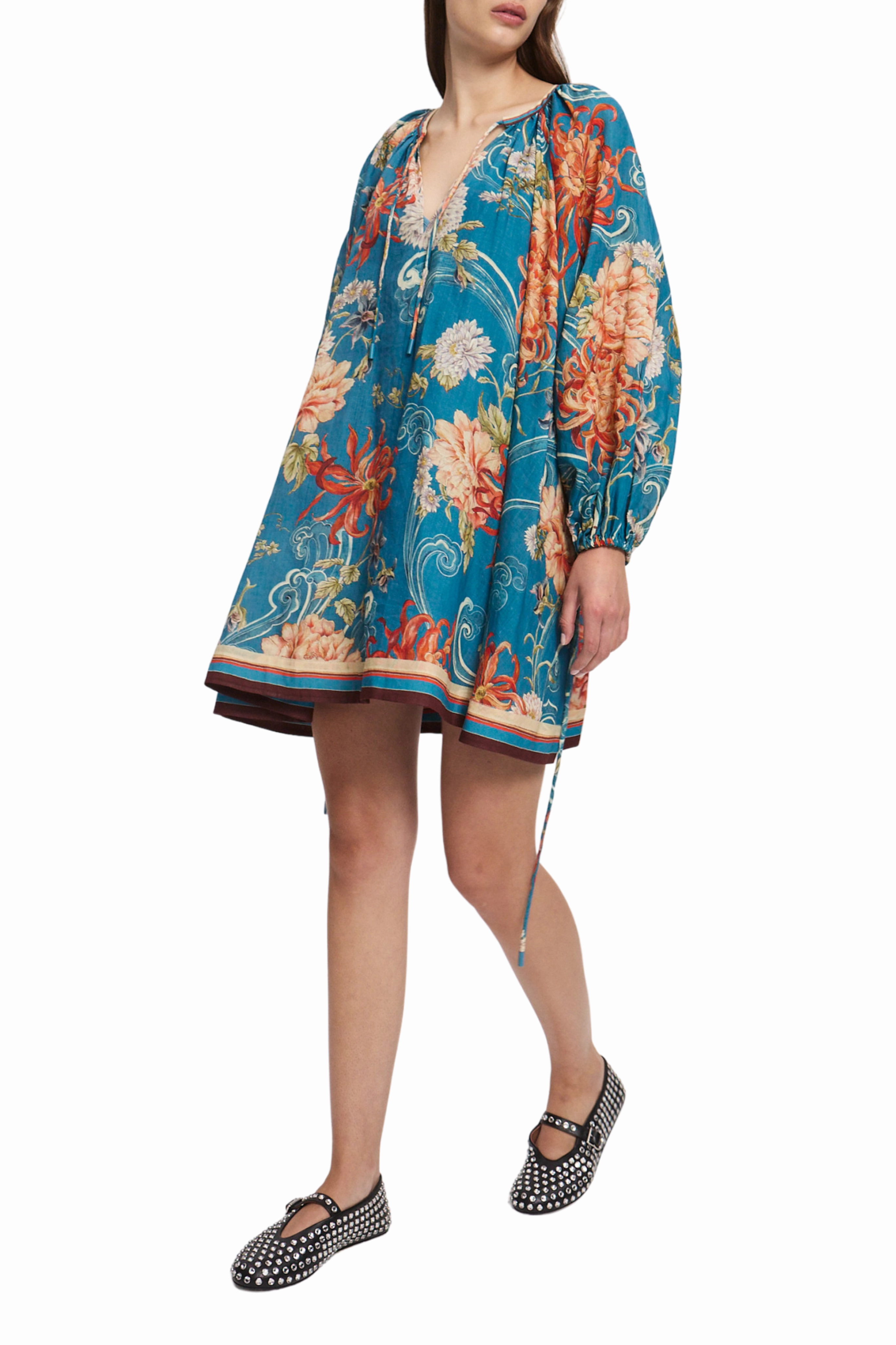 Textured Layers Style Blend Fletcher Mini Dress