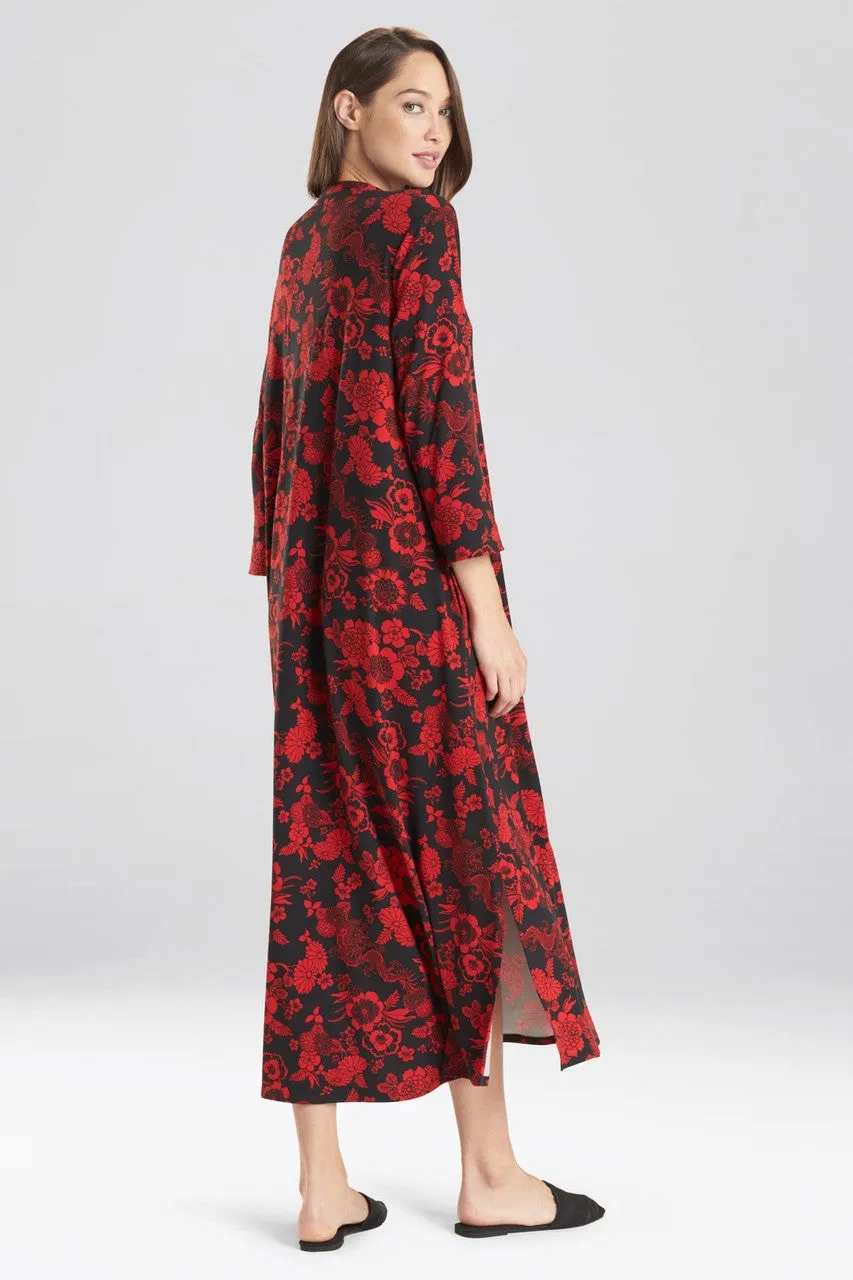 Fleur Dragon Printed Caftan