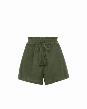Vicki Shorts In Olive Work Comfort Relaxed Lines