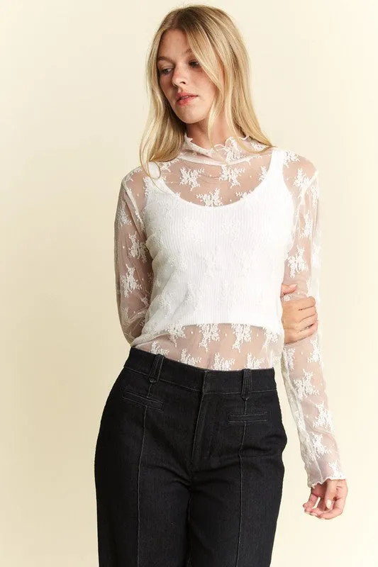 Yarn Dyed Fabric Grace Long Sleeve Top