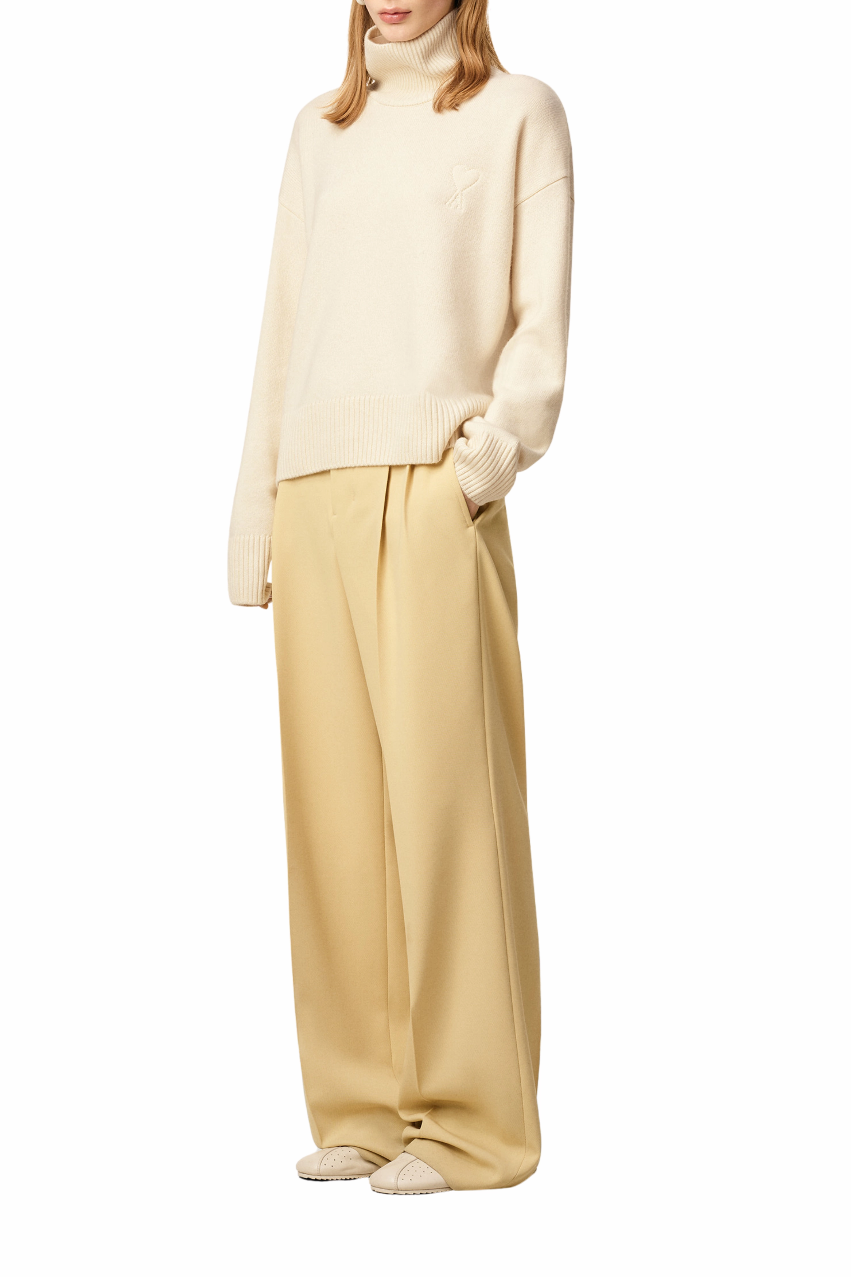 Ami De Coeur Funnel Neck Sweater Cold Season Daily Piece