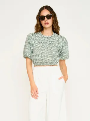 Mirth Andaman Bubble Top in Kelp Minnow Sport Top