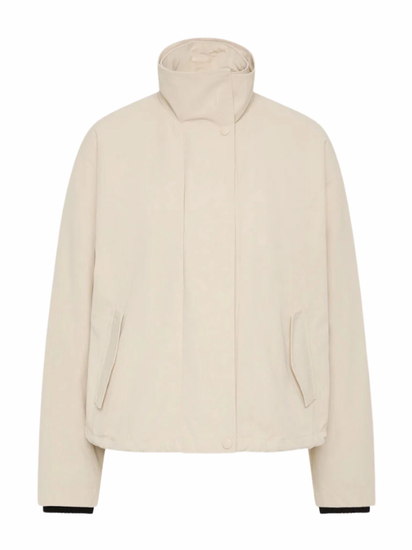 Flight Jacket in Putty Flexible Hood