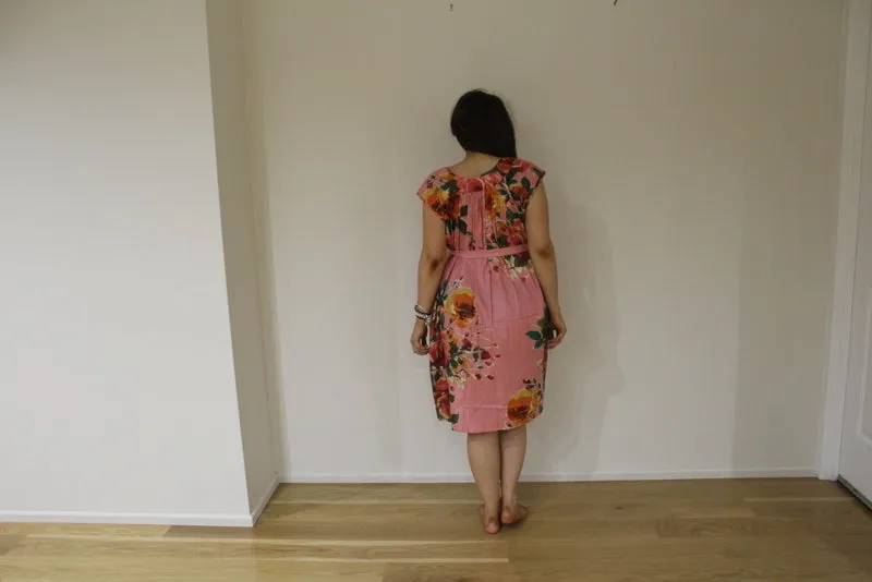 Floral 50s style Maxi Maternity Dress