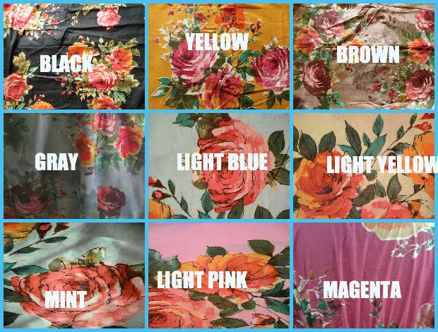Floral 50s style Maxi Maternity Dress