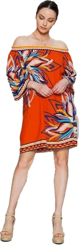 Floral Bohemian Shift Dress