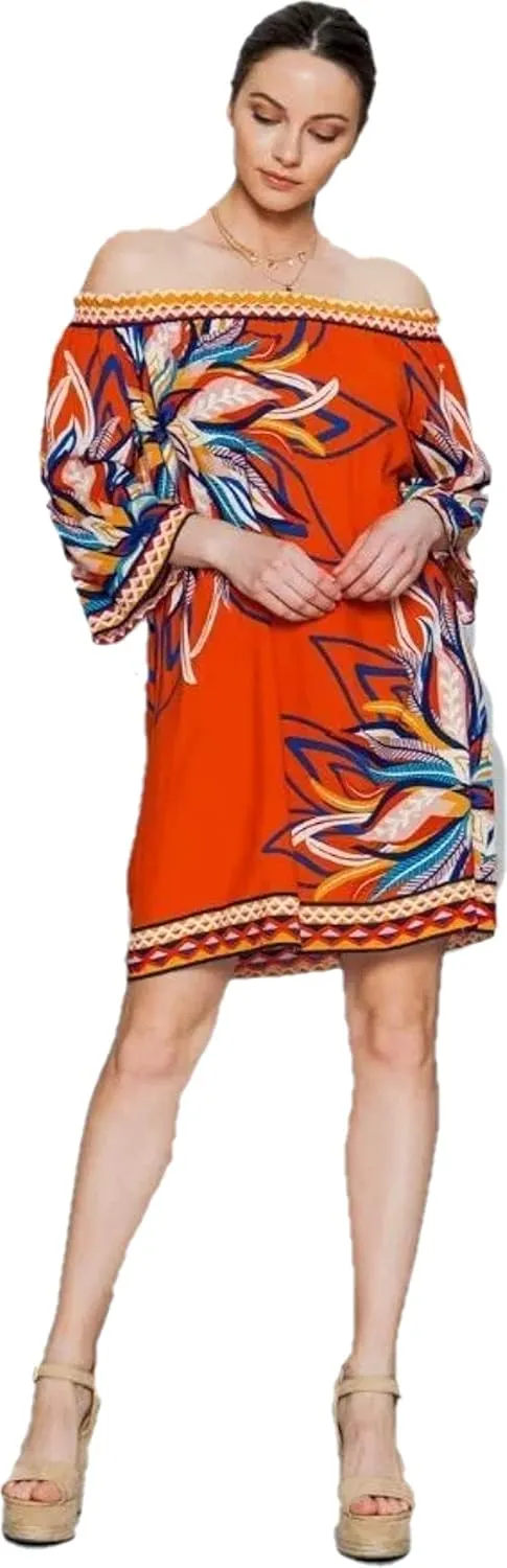 Floral Bohemian Shift Dress