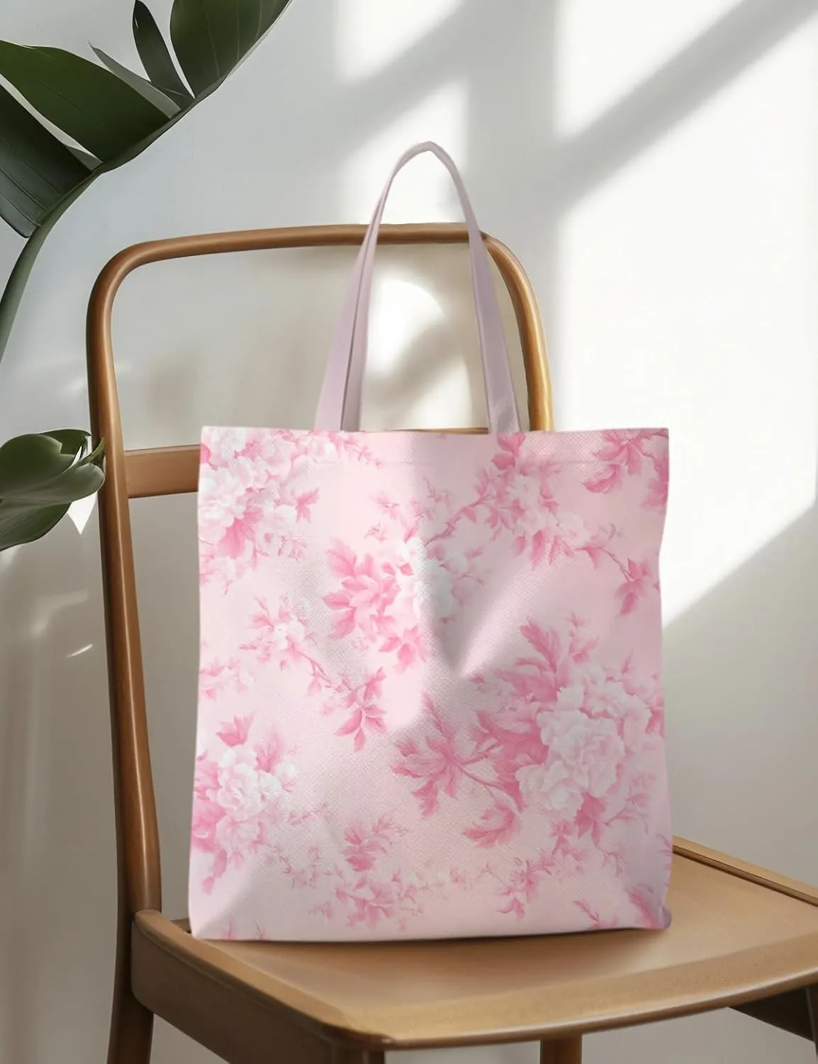 Floral Tote Bag, Floral Bag for Women, Reusable Grocery Bags Shopping Bags