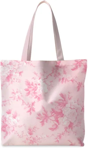 Floral Tote Bag, Floral Bag for Women, Reusable Grocery Bags Shopping Bags