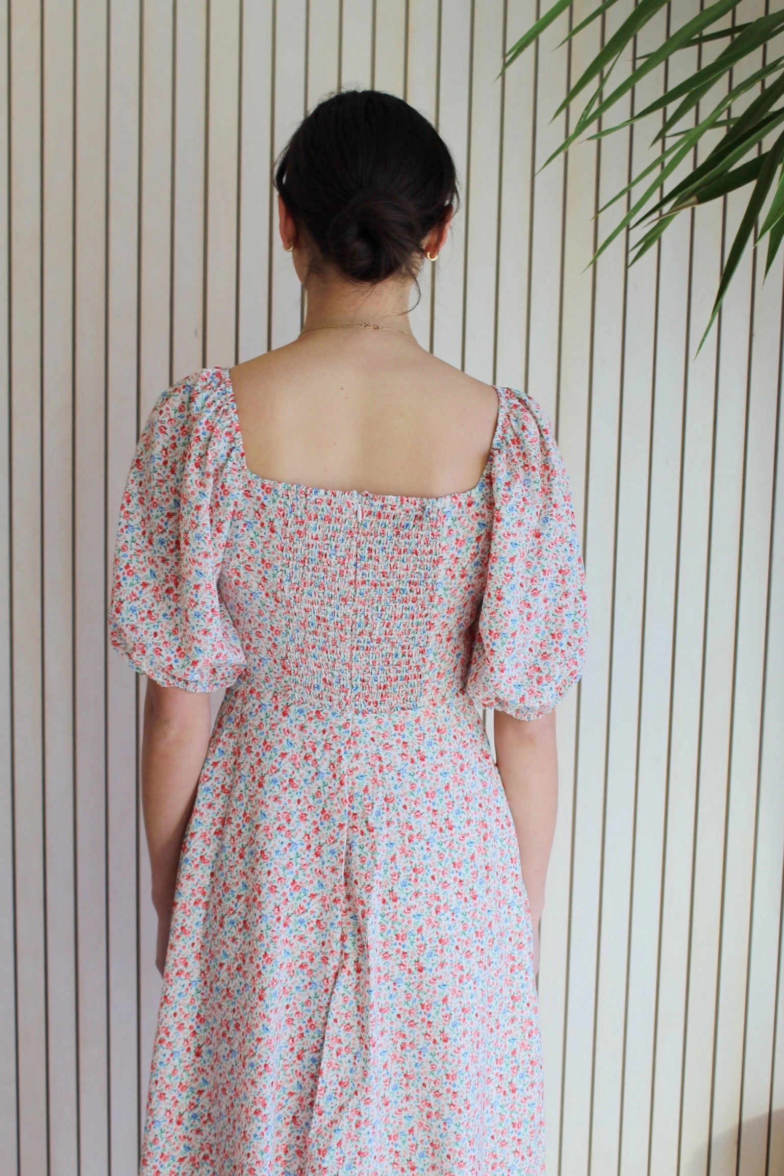 Florence Midi Dress Oversized-Fit Flowy casual dress