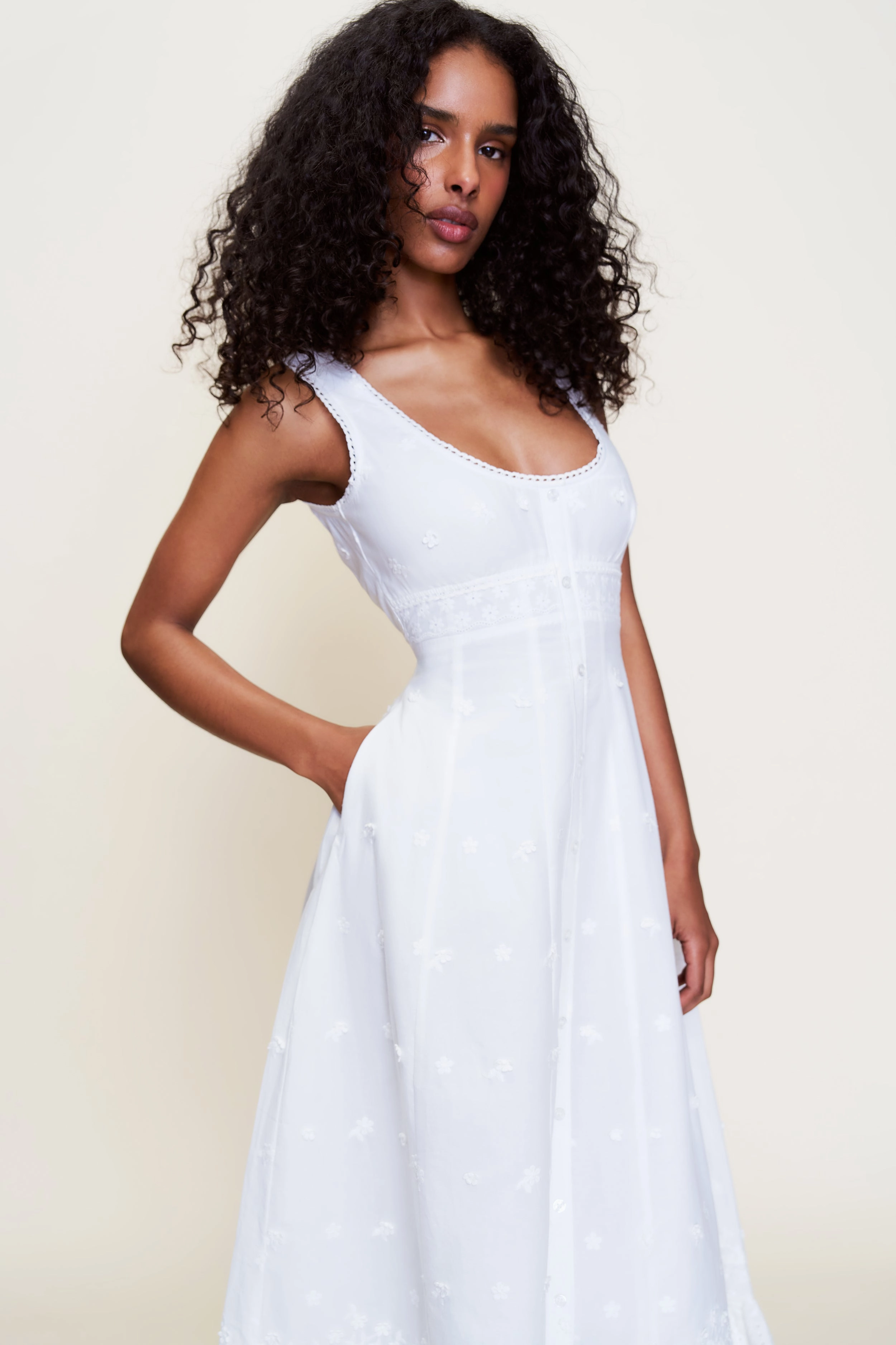 Florrie Eyelet Dress Cozy Mood everyday staple