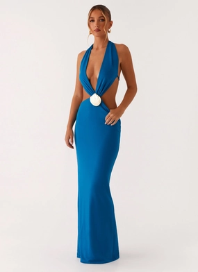 Flossy Maxi Dress - Royal Blue UV-Resistant
