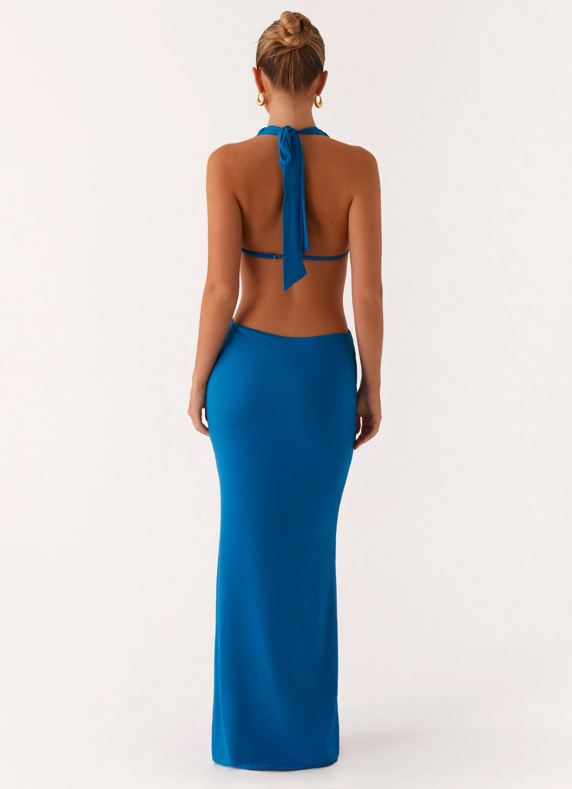 Flossy Maxi Dress - Royal Blue Smart touch Noble Aura