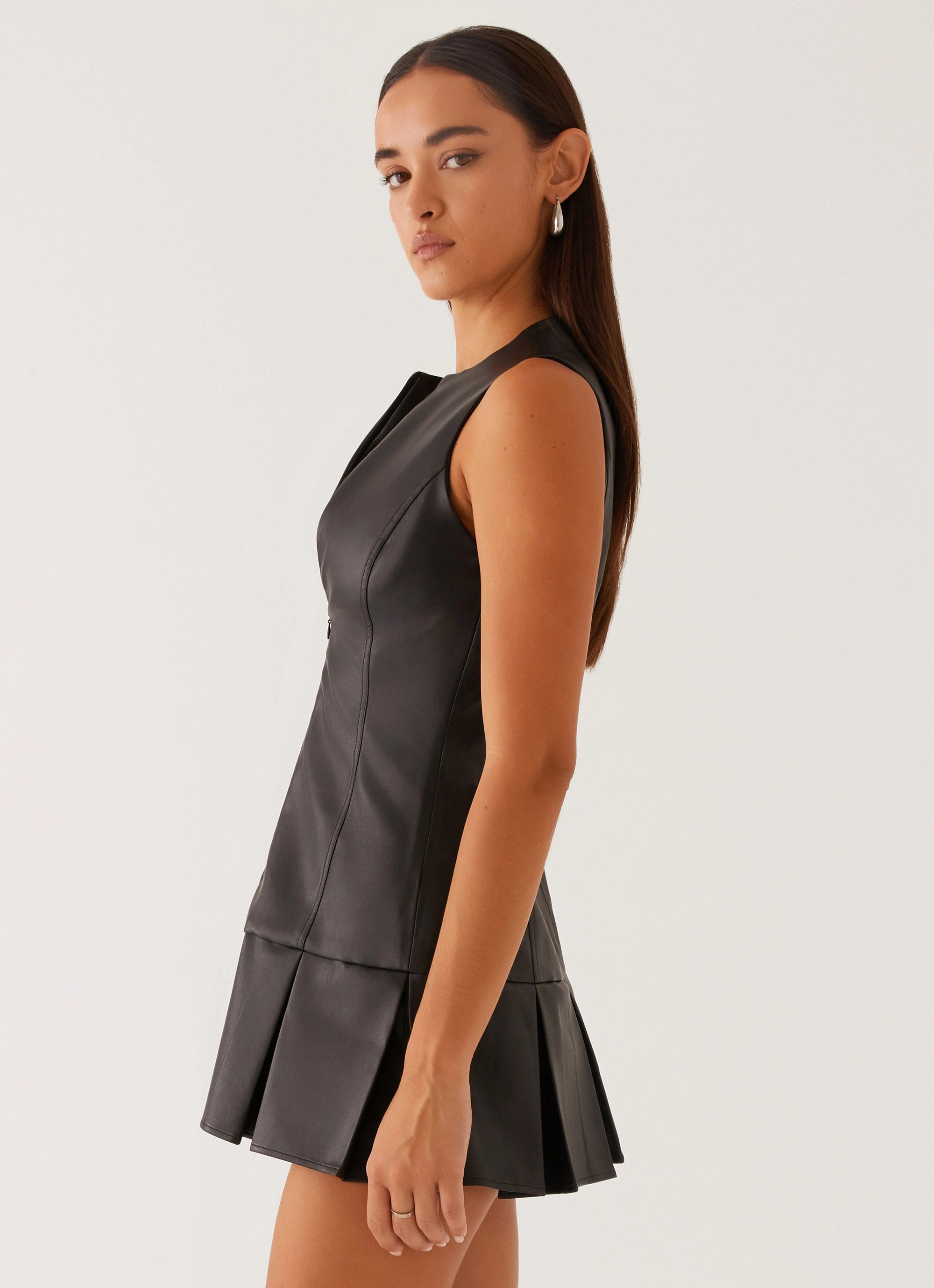 Flynn Mini Dress - Black Street Ready Ventilated Panels