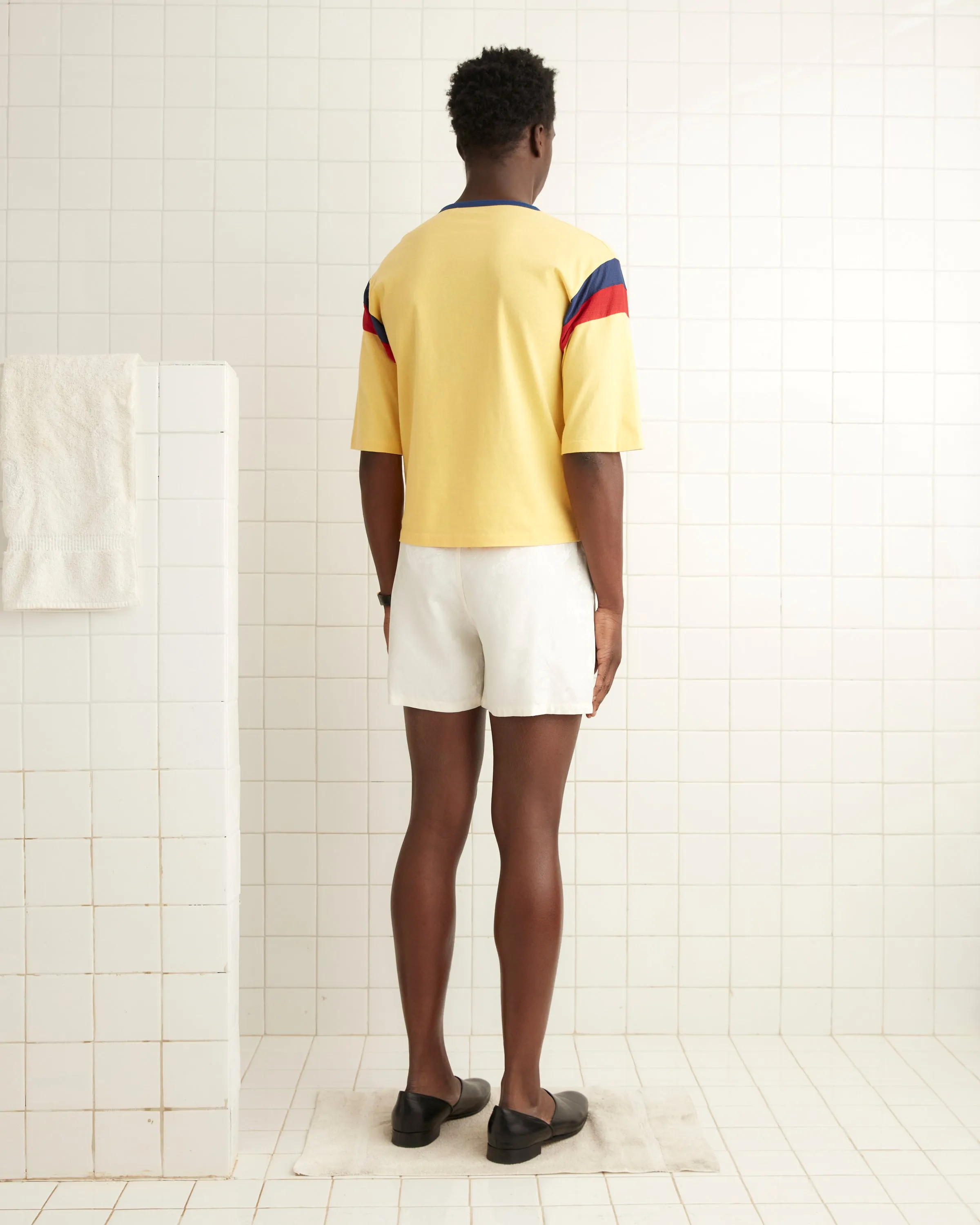 Football Jacquard Boxers - Cream