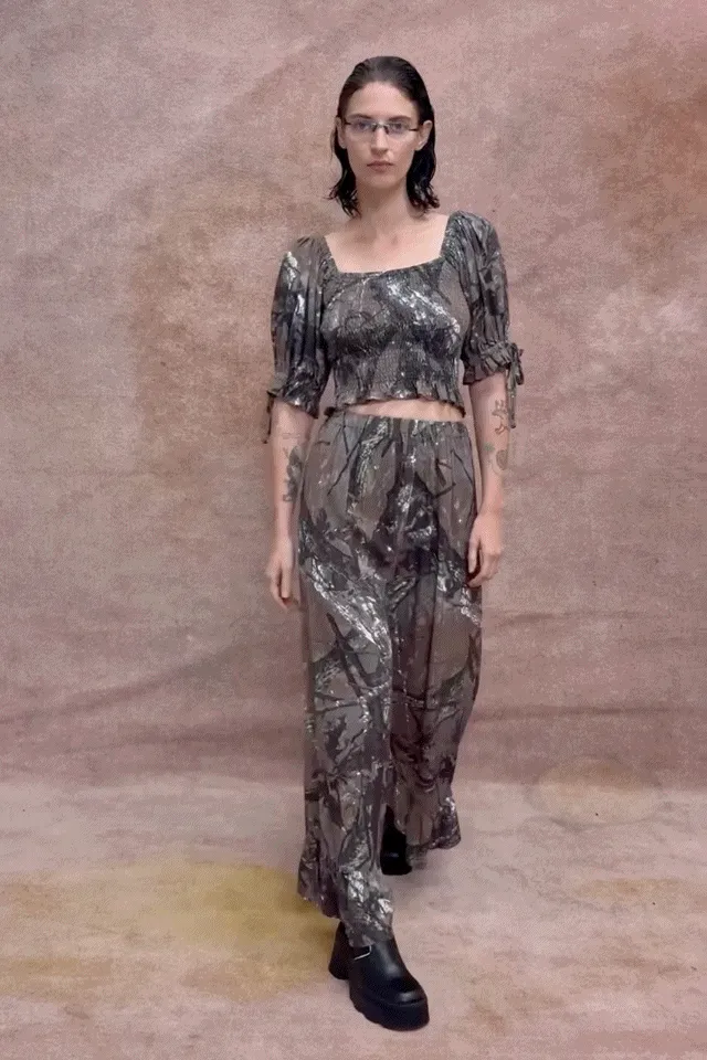 Forest Camo Linen Pantaloons