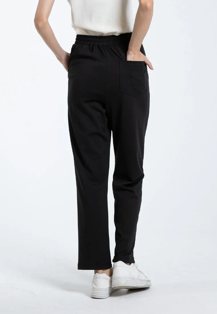 Forest Ladies Fine Polyester Spandex Jogger Pants Women Stretchable Long Pants | Seluar Panjang Perempuan - 810502