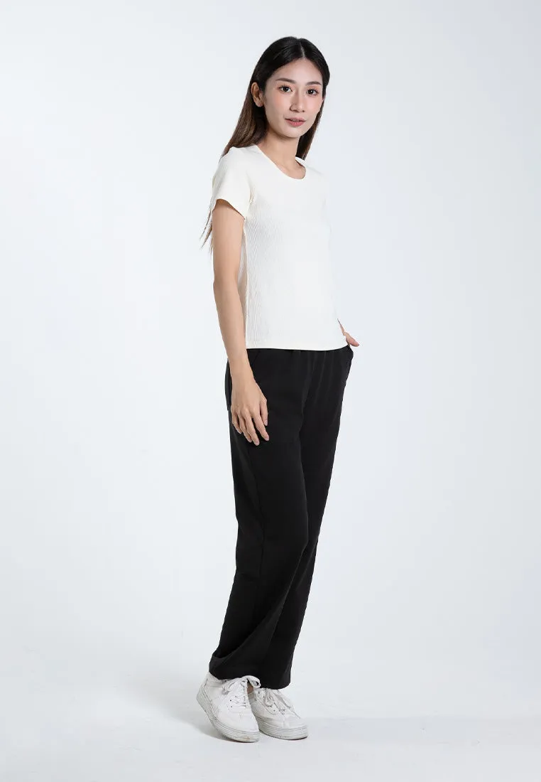 Forest Ladies Fine Polyester Spandex Jogger Pants Women Stretchable Long Pants | Seluar Panjang Perempuan - 810502