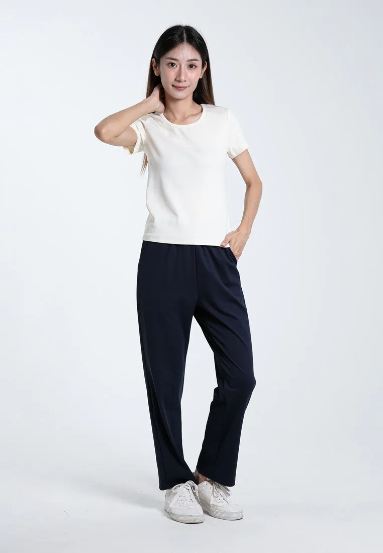 Forest Ladies Fine Polyester Spandex Jogger Pants Women Stretchable Long Pants | Seluar Panjang Perempuan - 810502