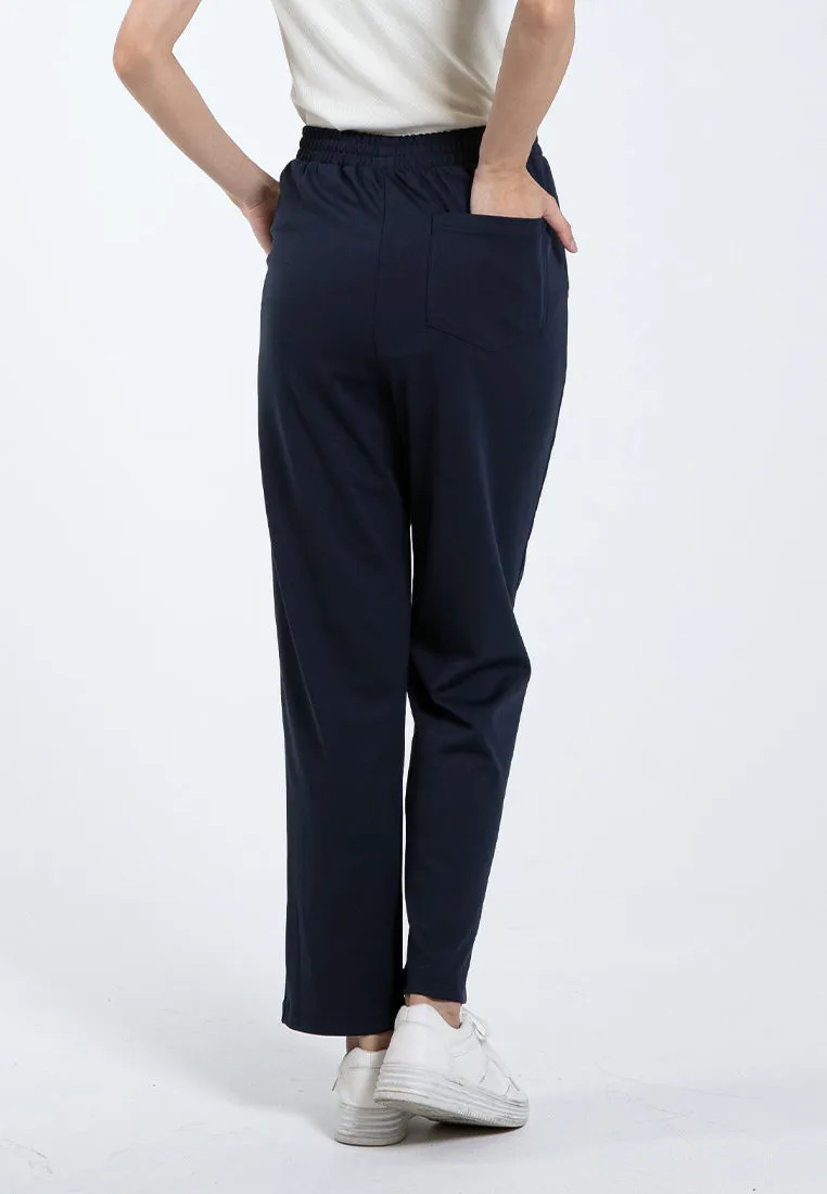 Forest Ladies Fine Polyester Spandex Jogger Pants Women Stretchable Long Pants | Seluar Panjang Perempuan - 810502