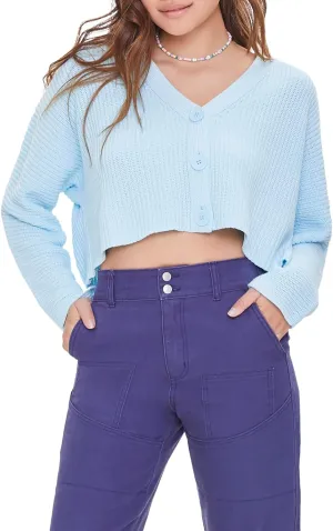 Forever 21 Women's Ribbed Knit Cardigan Sweater