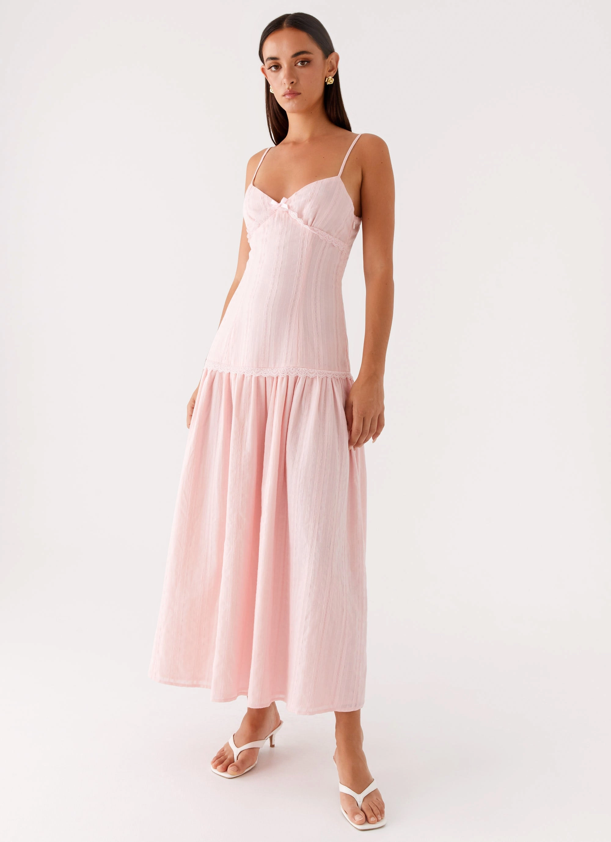 Found You Midi Dress - Pink Shared Glow