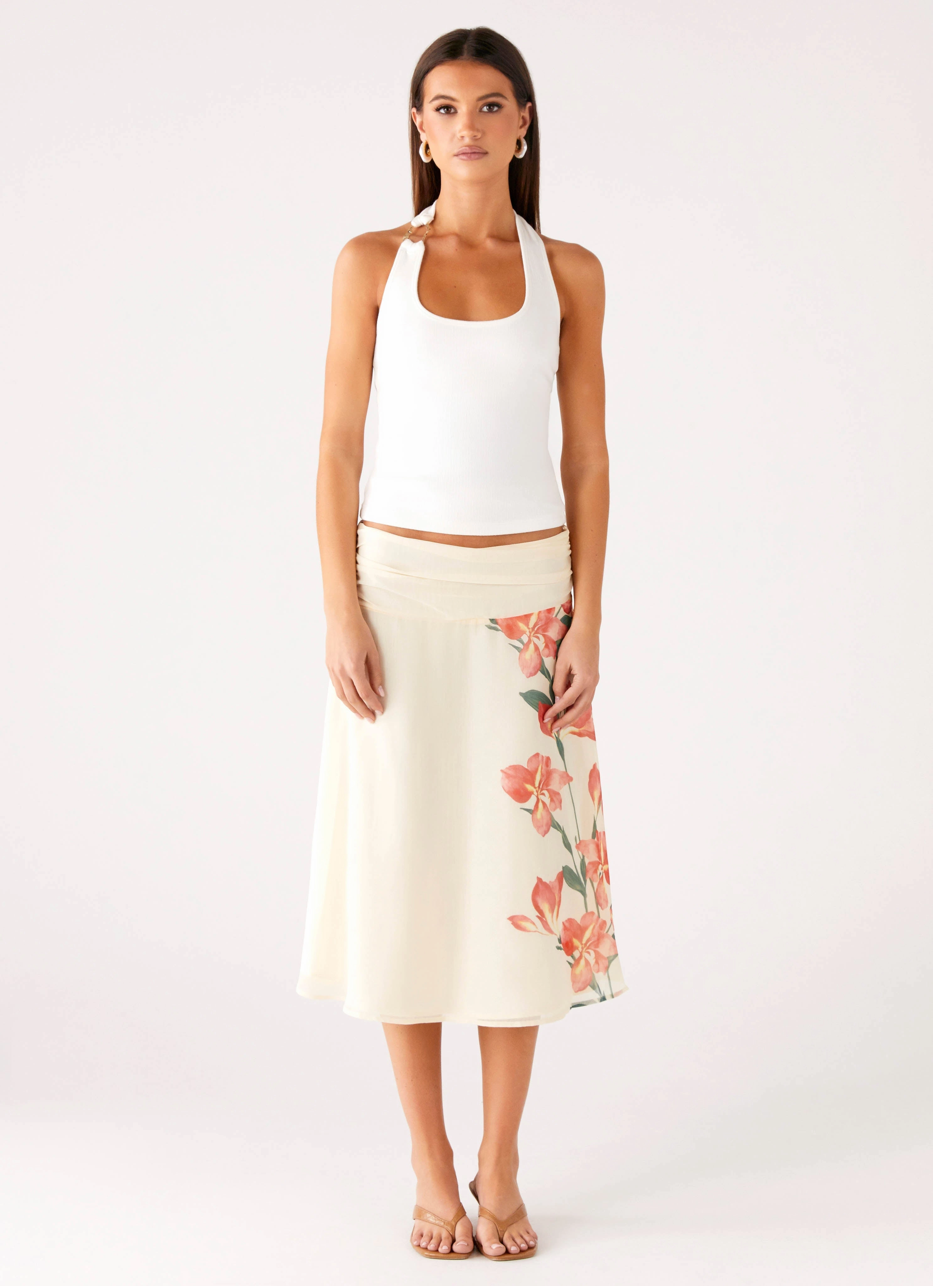 Winter Wardrobe Nera Halter Top - White