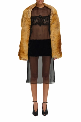 Fox Fur Shrug Detachable Components