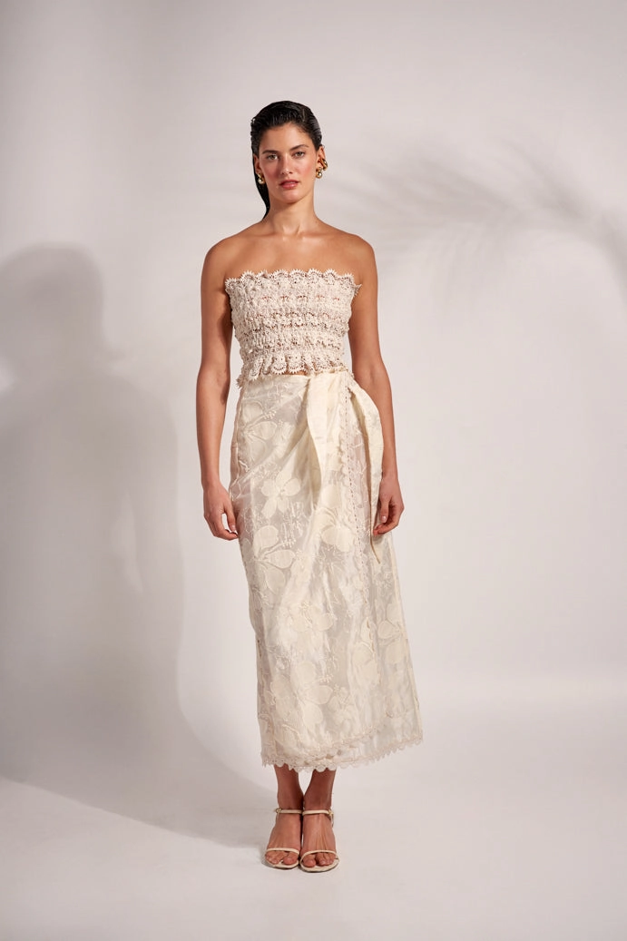 FRANCA SKIRT CREAM ComfortWaistband