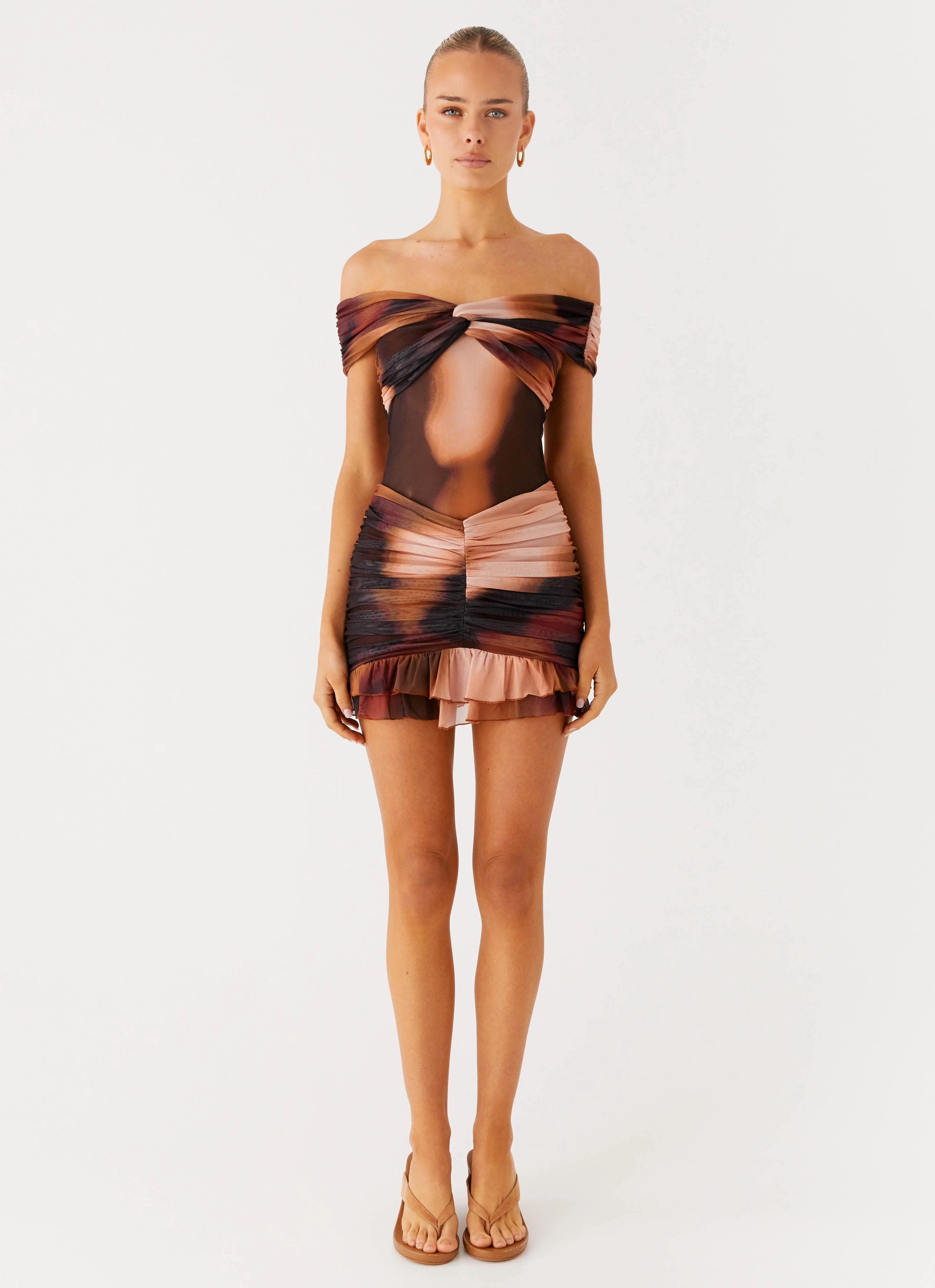 Frances Mini Dress - Black Gradient All-season