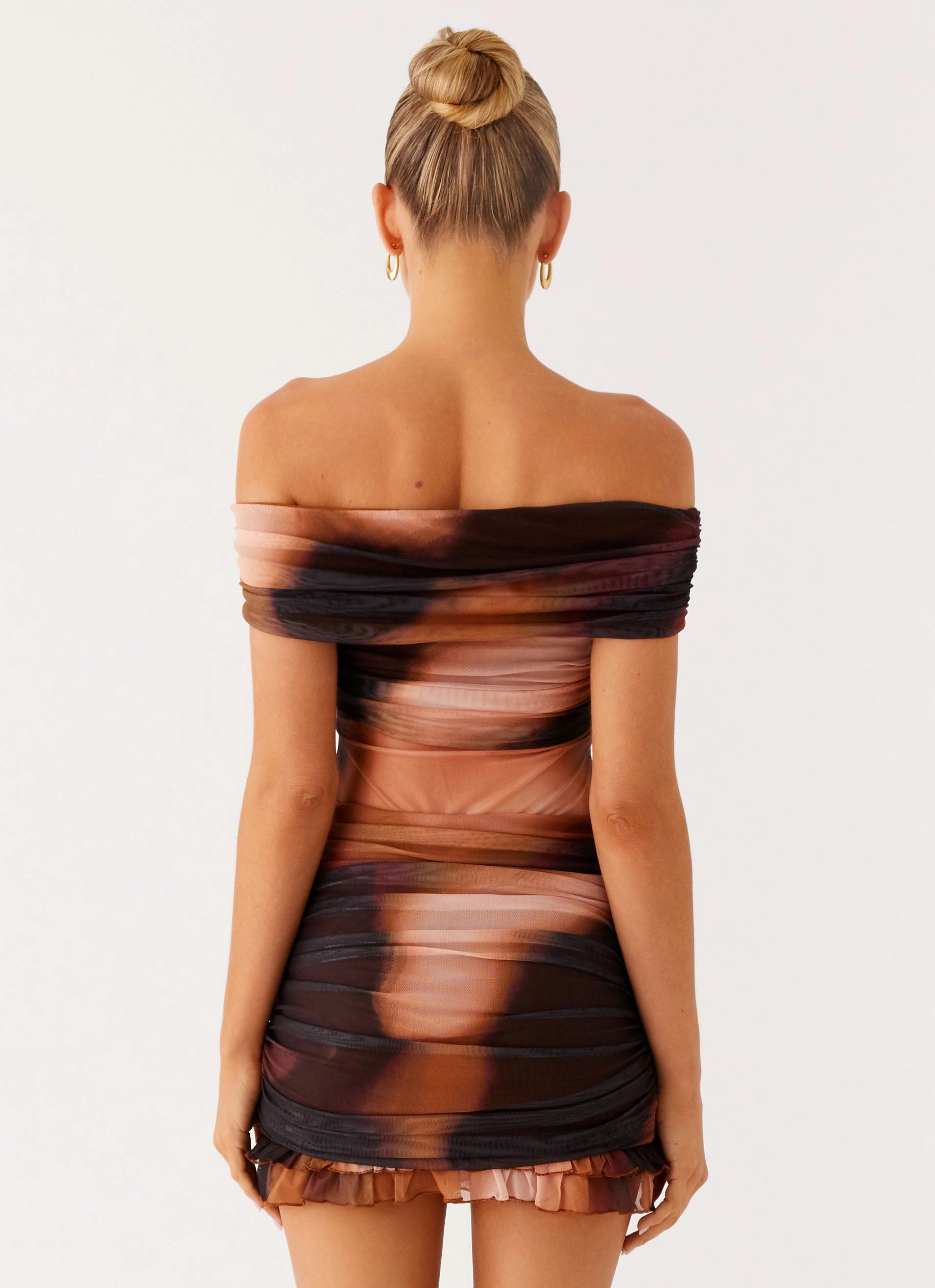 Frances Mini Dress - Black Gradient Casual Must-Have Sheer Layer