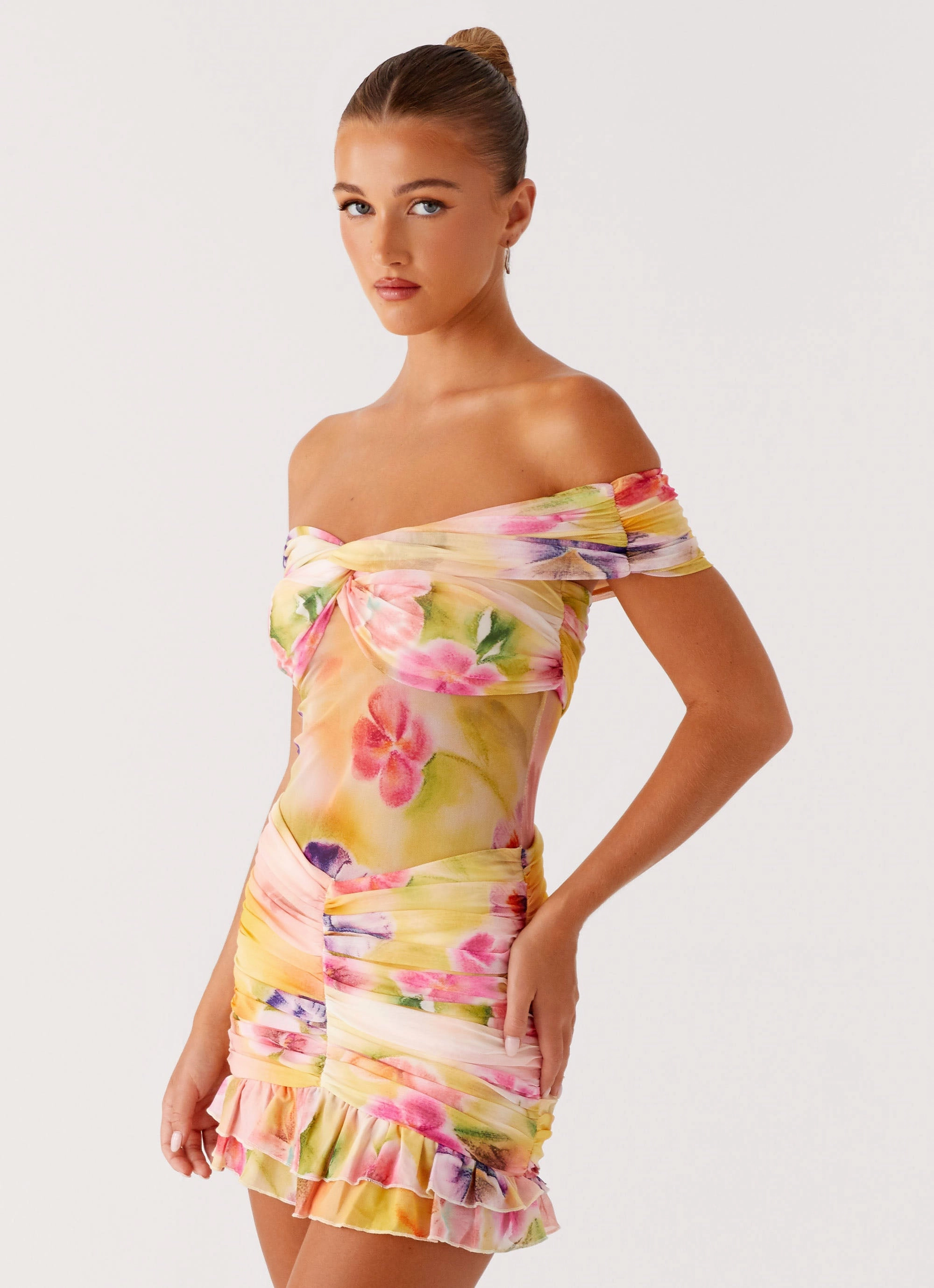 Winter Staple Frances Mini Dress - Sunburst Floral