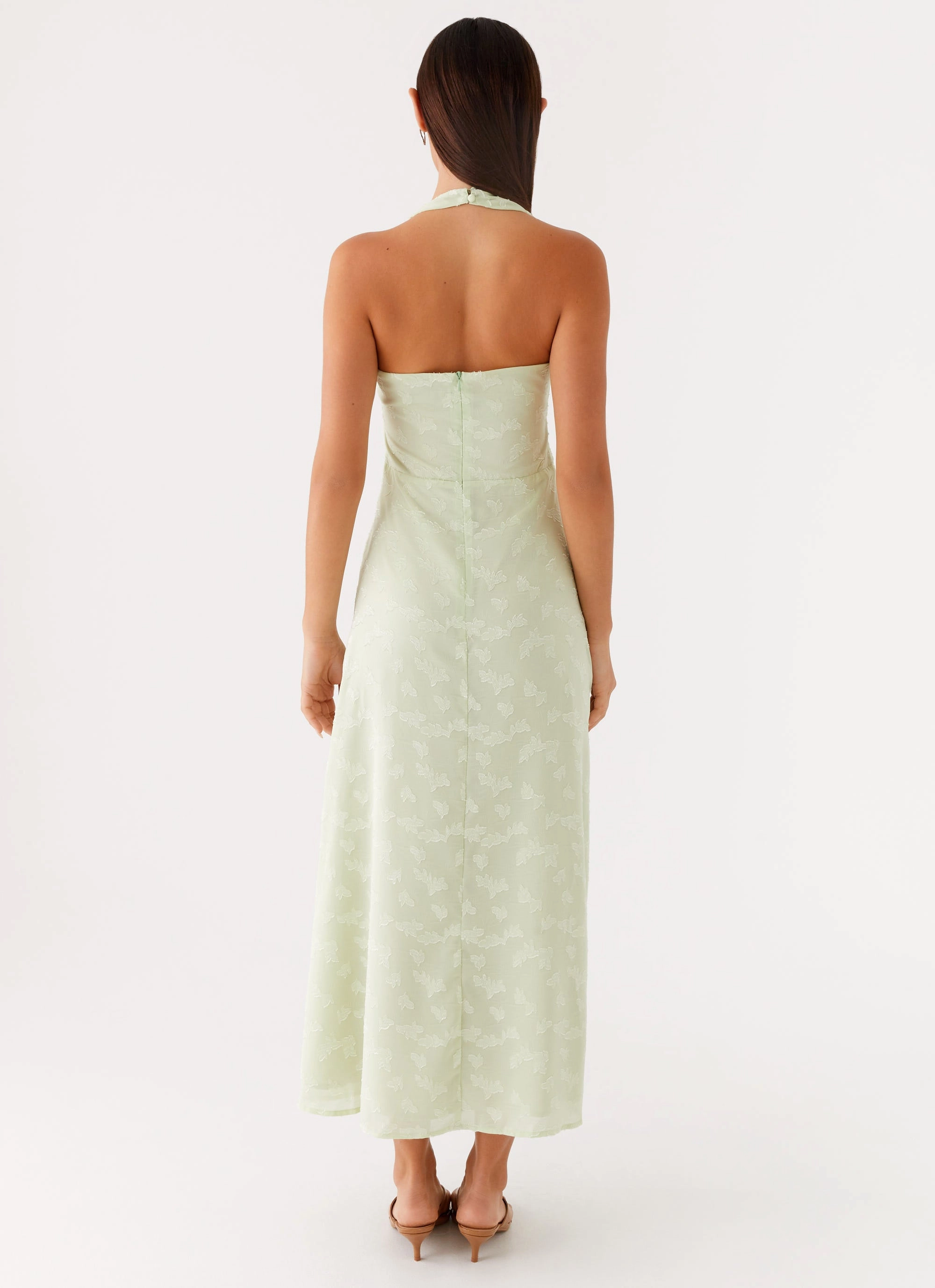 Limited-Edition Warm Undertone Francesca Midi Dress - Sage
