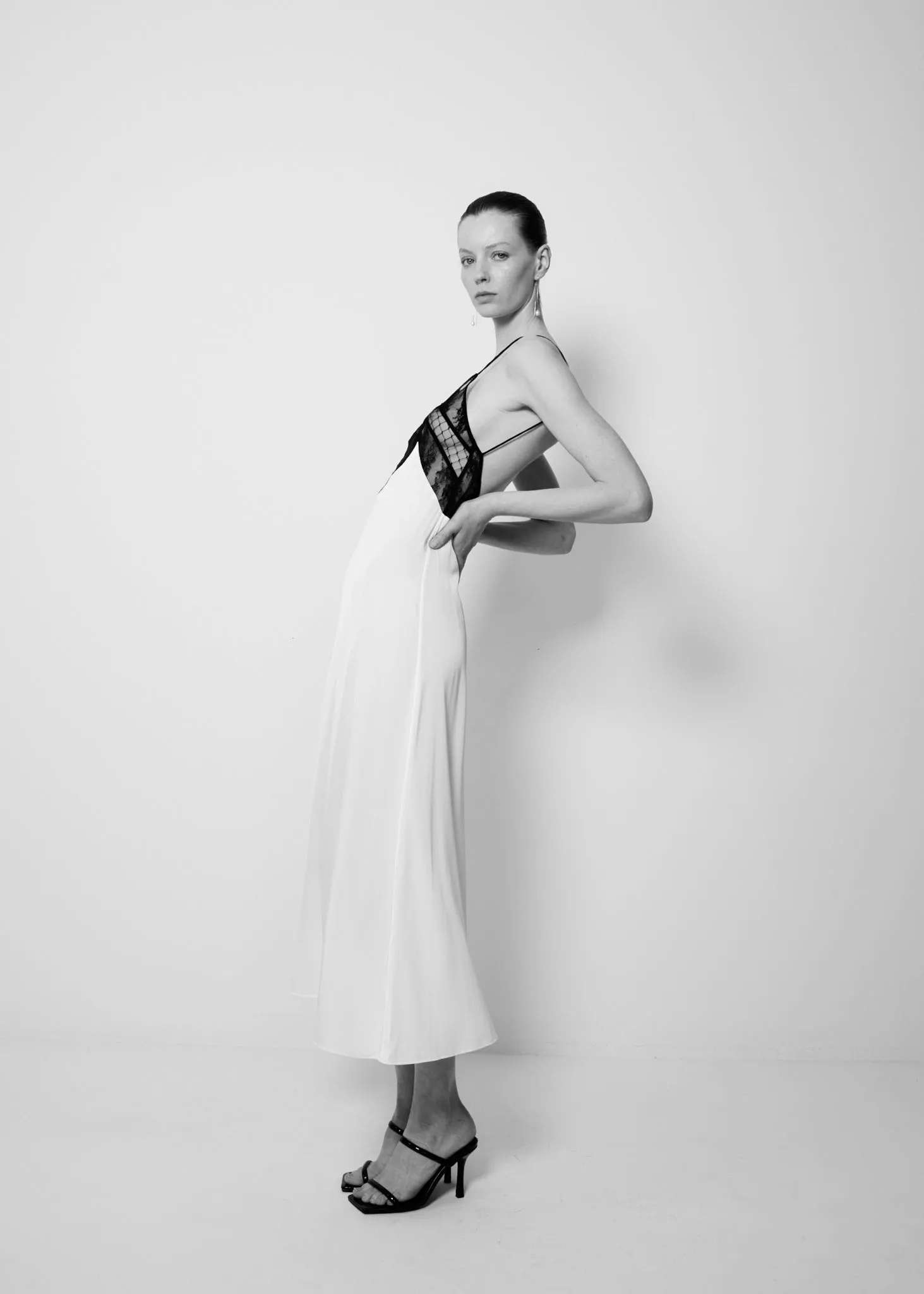 FRANCINE SLIP DRESS {WHITE}