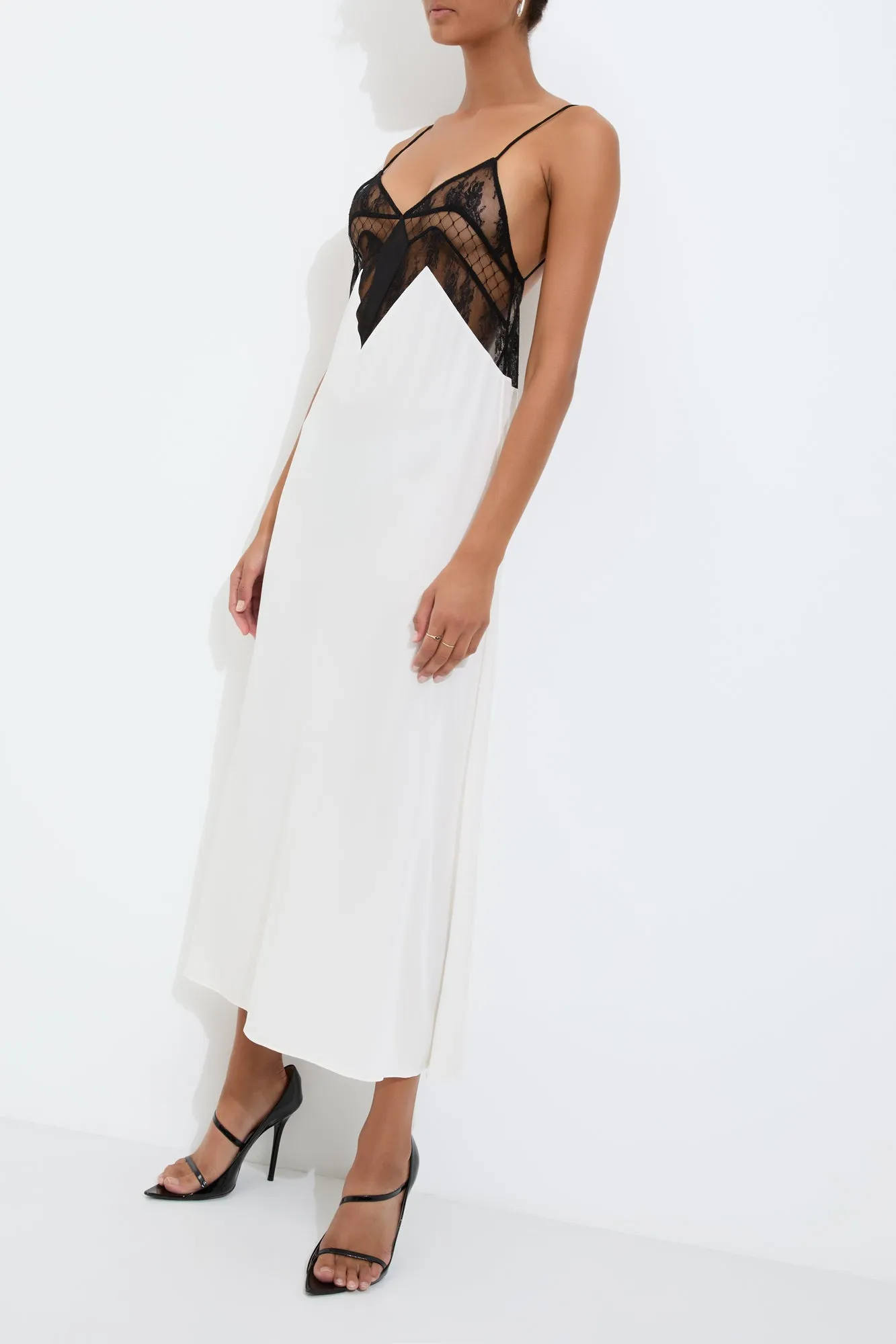 FRANCINE SLIP DRESS {WHITE}