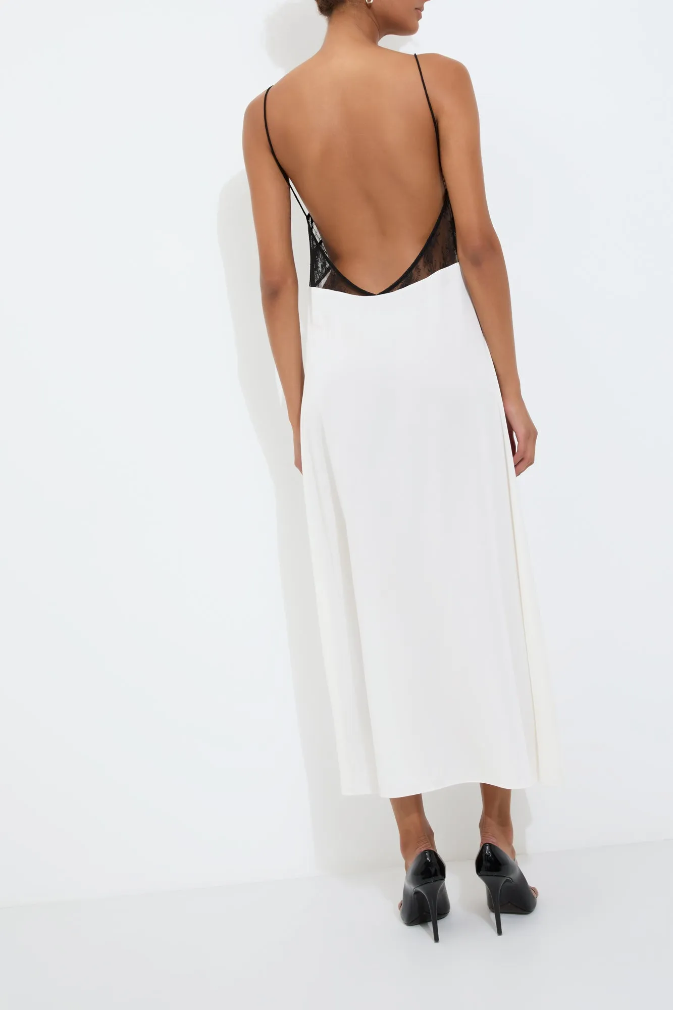 FRANCINE SLIP DRESS {WHITE}