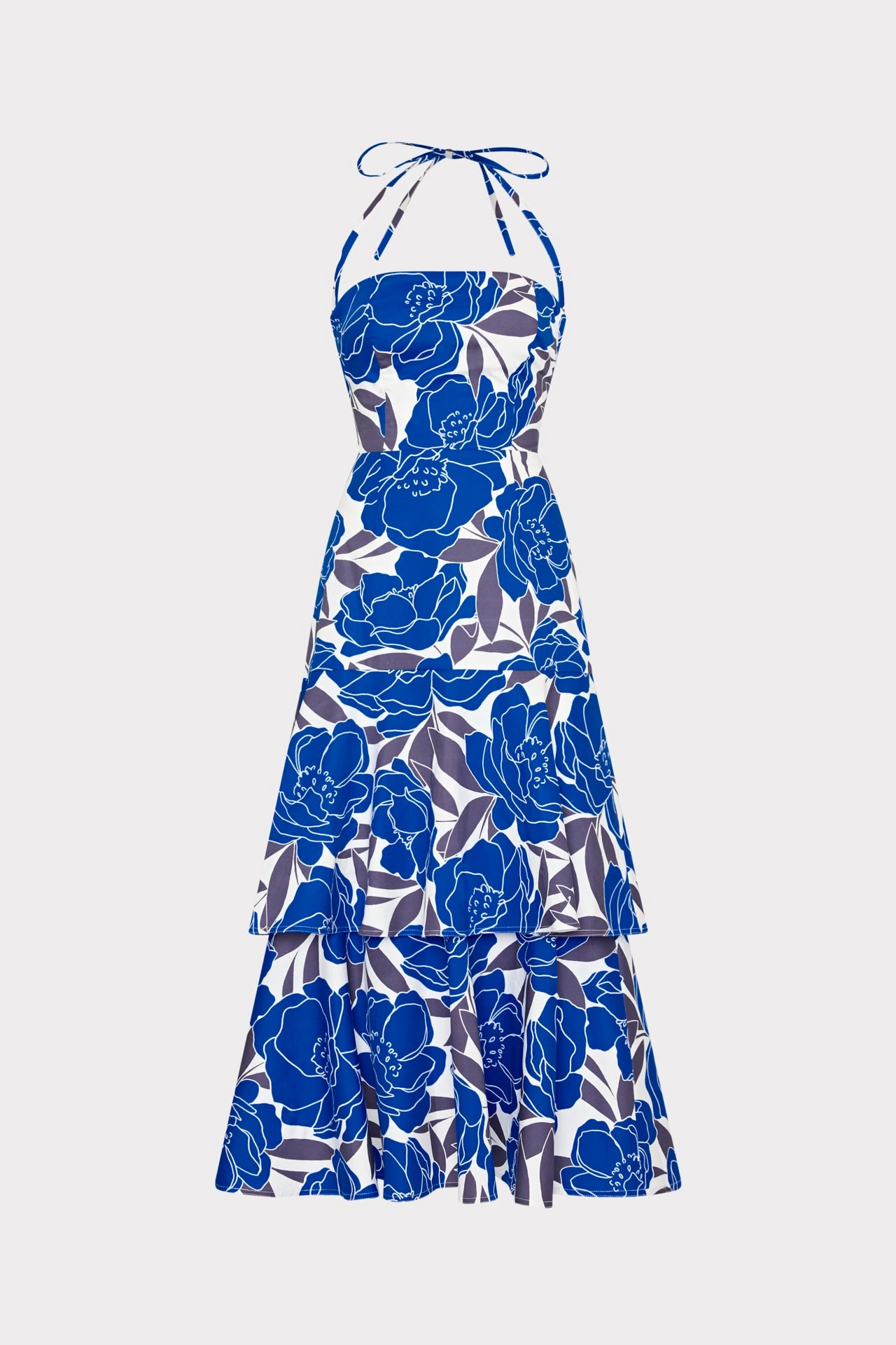 Seasonal Fit City Friendly Camellia Floral Linen Maxi Dress
