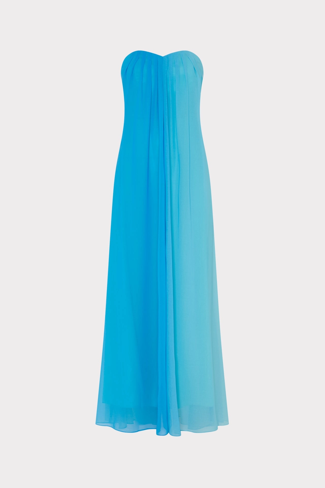 Sunset Stripe Strapless Dress Dew Glow Velvet-Edge