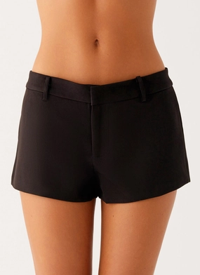 Distressed finish Freedom Mini Shorts - Black