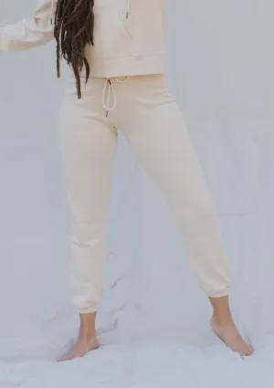 French Terry Side Stitch Knit Jogger Pants
