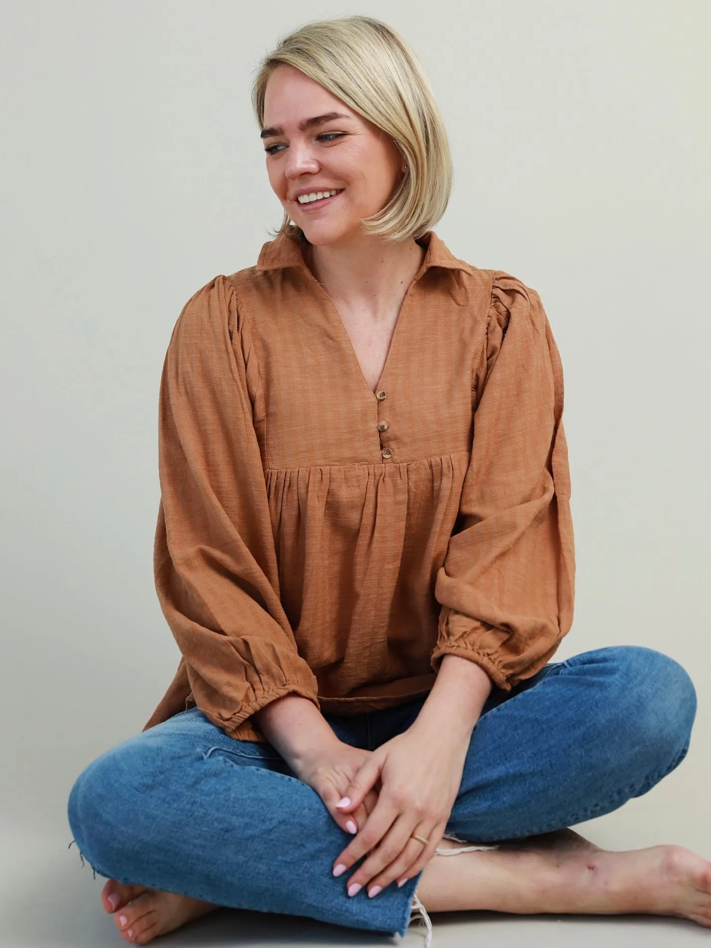 Freshly Picked Blouse ButtonlessClosure