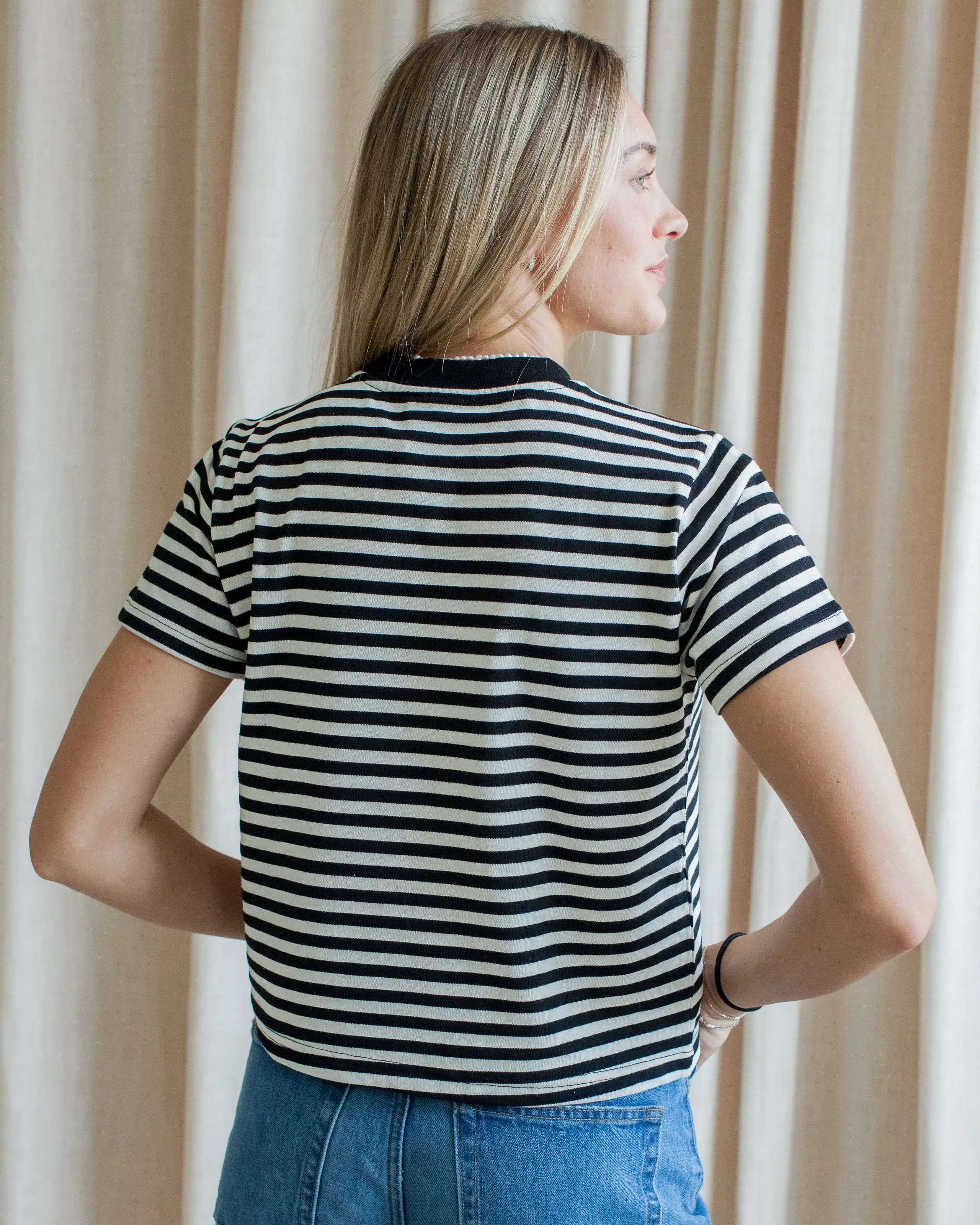 Cooper Stripe Tee Basic Tank RibbedCuff